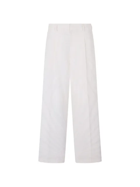 Roberto Cavalli Ray-print trousers White XRT2024NI15