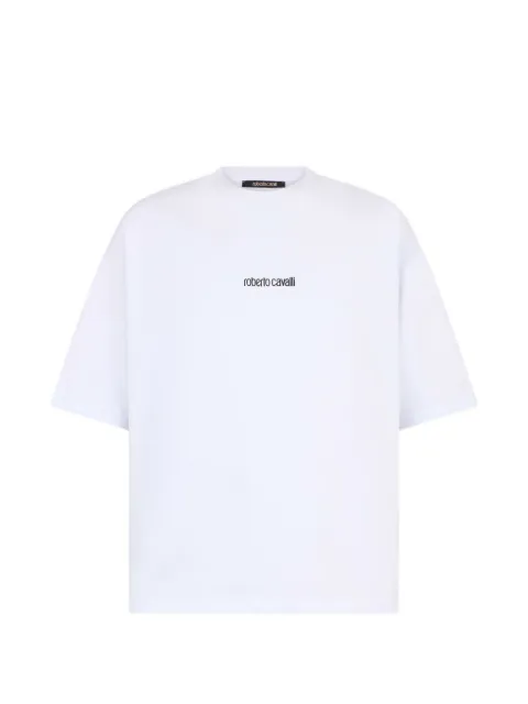 Roberto Cavalli logo-print T-shirt White XNT62EJD060
