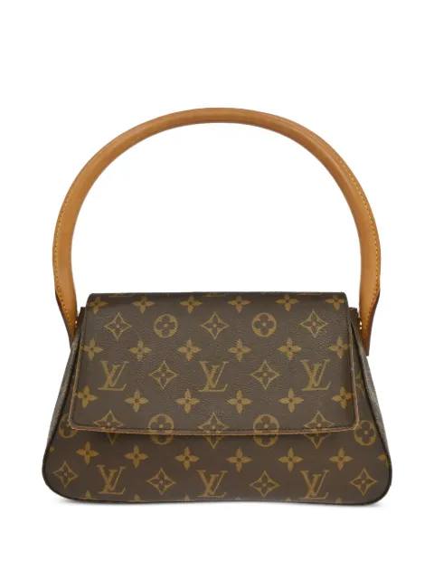 Louis Vuitton Pre-Owned 2001 Mini Looping Monogram-pattern tote bag Brown NQ08590