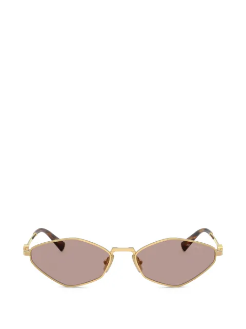 Miu Miu Logo geometric-frame sunglasses Gold SMU56Z5AK20I