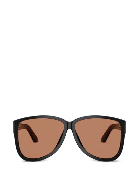 Miu Miu Eyewear oversized pilot-frame sunglasses Black SMUA0816K90Q