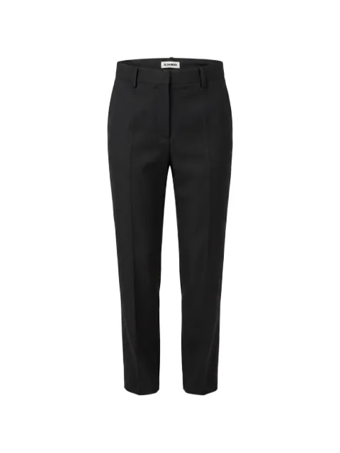 Jil Sander pressed-crease tailored trousers Black J03KA0350J40002