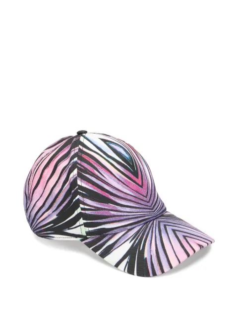 Roberto Cavalli Ray Of Paradise printed baseball cap Pink XKI0074NM33