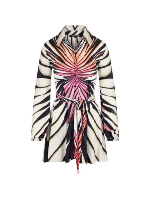 Roberto Cavalli Ray Of Paradise printed mini shirt dress Neutrals XKT108NUM33