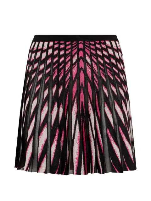 Roberto Cavalli Ray Of Paradise pleated mini skirt Black XKM303MI150