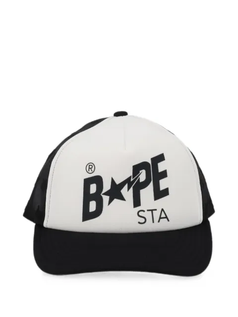 A BATHING APE® BAPE STA logo-print cap Black 001CPM301004MBLACK
