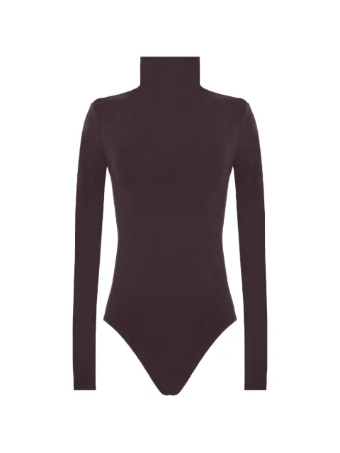 Wolford seamless high-neck bodysuit Brown 71322