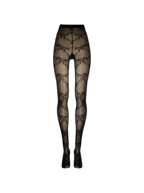 Wolford floral-lace tights Black 17682