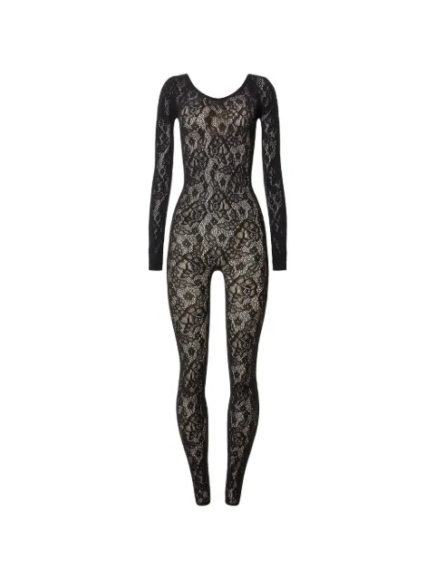 Wolford Infinite Rose floral-lace jumpsuit Black 53410