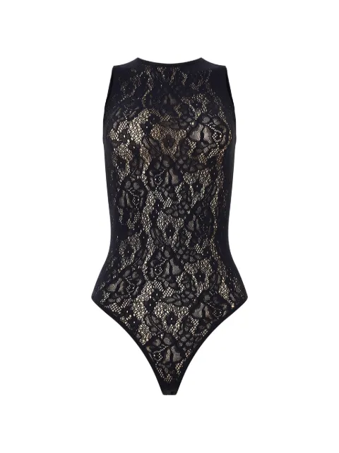 Wolford Infinite Rose net bodysuit Blue 79349