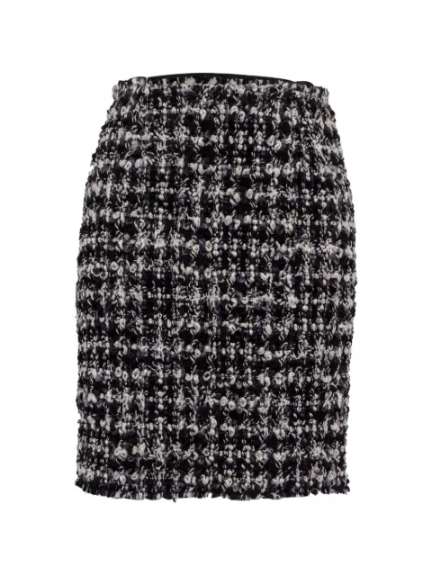 Lanvin Pre-Owned 2011 bouclé tweed skirt Black RFCPUUSCL744931W