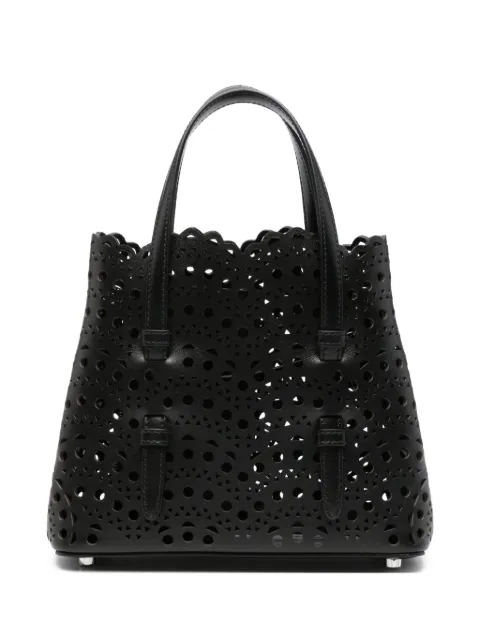 Alaïa Mina 20 Vienne laser-cut tote bag Black AA1S06720I251