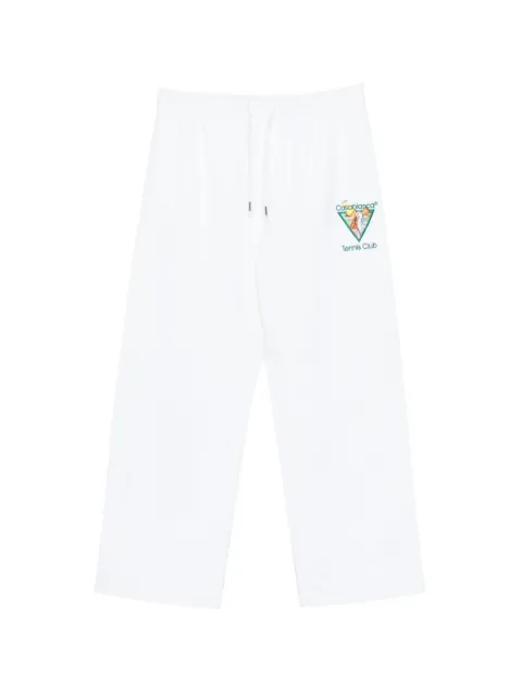 Casablanca Tennis Club embroidered track pants White MPF26JTR36103