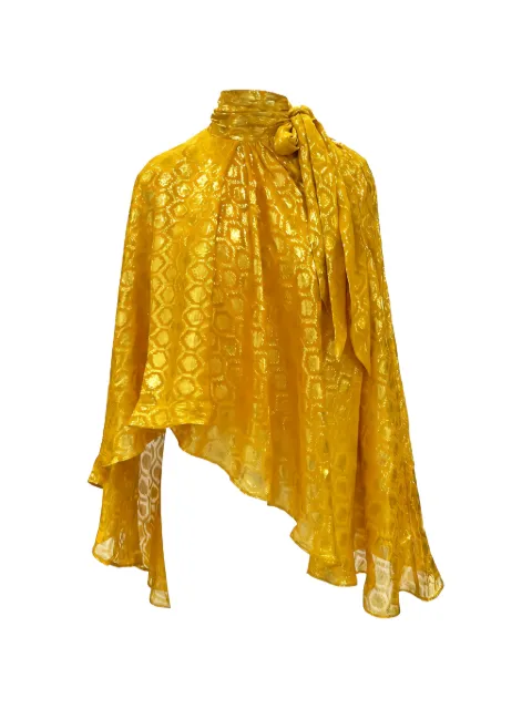 Taller Marmo Stevie jacquard-effect blouse Yellow TMSS2629213