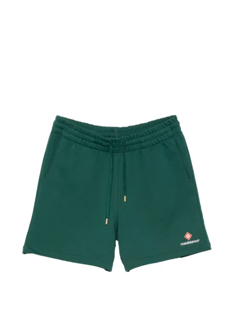 Casablanca logo-patch drawstring shorts Green MPF26JTR00302