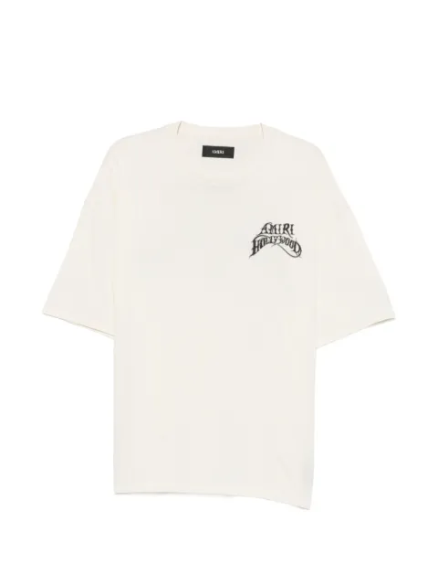 AMIRI logo-print T-shirt Neutrals AMTOJR1189