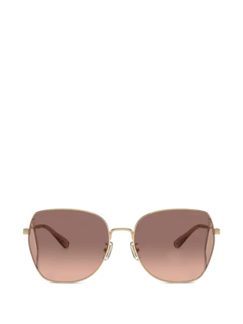 Coach geometric-frame sunglasses Gold HC7158D942913