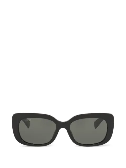 Gucci Eyewear Interlocking G rectangle-frame sunglasses Black GC0026781100L1