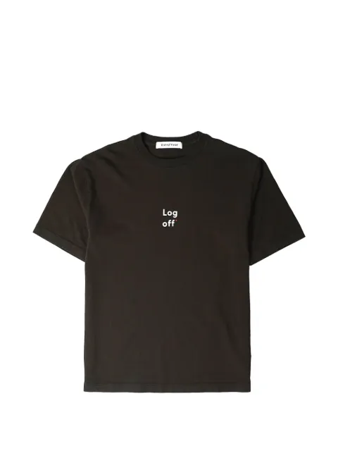 District Vision California logo-print T-shirt Brown DVLA001B