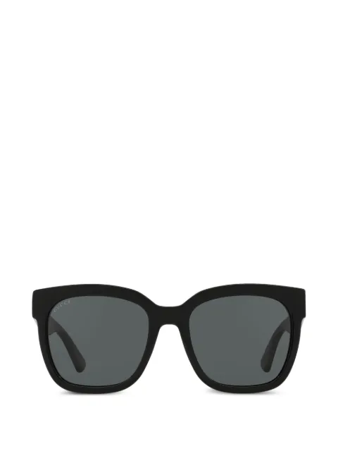 Gucci Eyewear Interlocking G rectangle-frame sunglasses Black GC001660