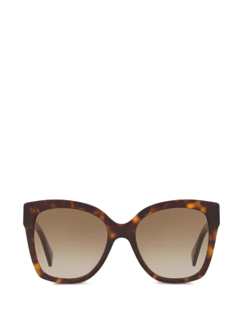 Gucci tortoise-shell rectangle-frame sunglasses Brown GC0012214402D1
