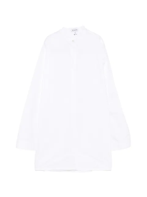 Alaïa stripe shirt dress White AA9C1012T611D