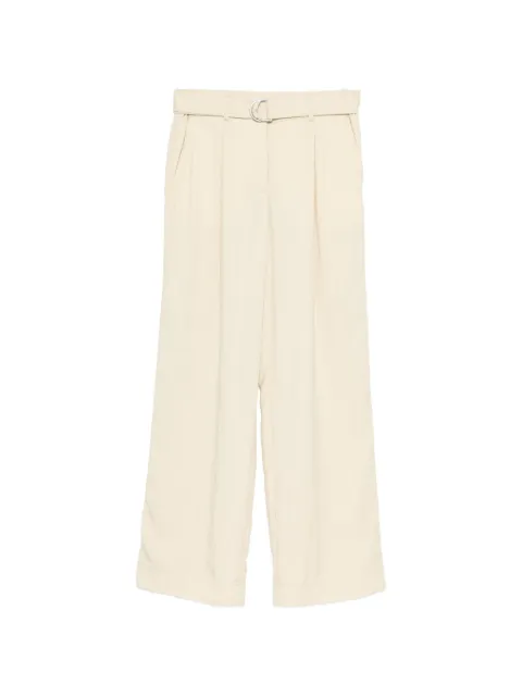 Helmut Lang belted pleated trousers Neutrals Q04HW202