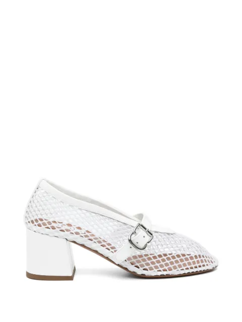 Alaïa 55mm fishnet buckle-fastening pumps White AA3A2001A028BLANCOPTIQUE
