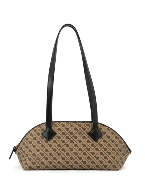 Gherardini logo-print shoulder bag Neutrals GHB0235