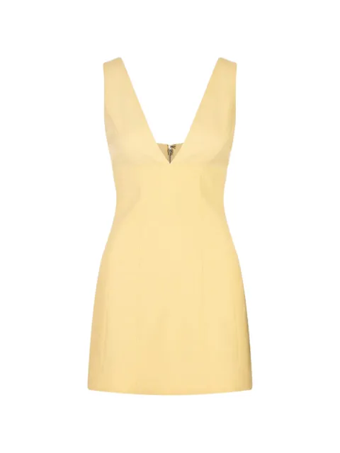 alice + olivia Mandy paneled mini dress Yellow CC604210525