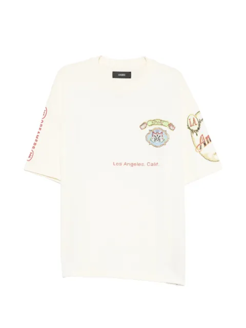 AMIRI Vista HJ Skate short-sleeved T-shirt Neutrals AMTOJR1174