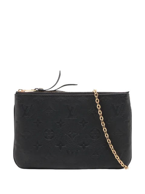 Louis Vuitton Pre-Owned 2021-2026 Monogram Empreinte Double Zip Pochette crossbody bag Black DDM5S03ZQIPG2PT3