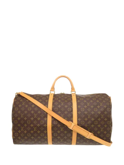 Louis Vuitton Pre-Owned 1997 Monogram Keepall Bandouliere 60 travel bag Brown 8MVD1Q2SPN1B6KA8