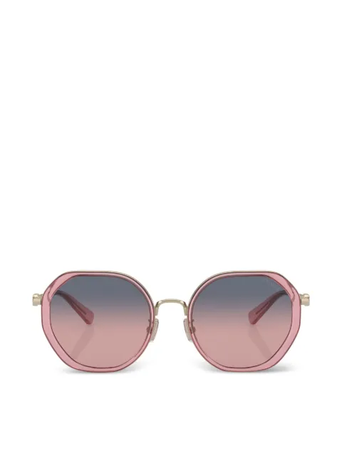 Coach geometric-frame gradient-lens sunglasses Pink HC714190050J