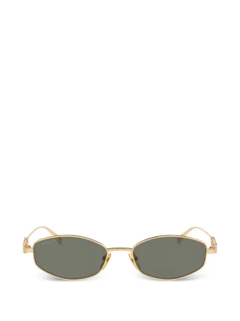 Gucci Eyewear crystal-embellished geometric-frame sunglasses Gold GC002362