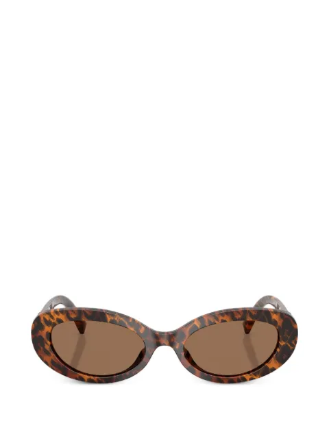 Dolce & Gabbana Eyewear oval-frame sunglasses Brown DG4537