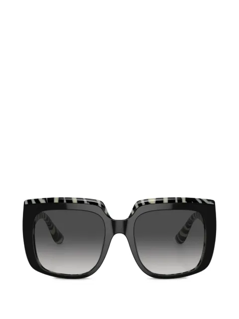 Dolce & Gabbana Eyewear square-frame zebra-pattern sunglasses Black DG4420F50187