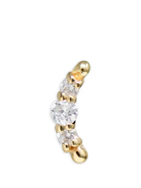 Anzie Cleo Croissant diamond earring Gold 5189DS