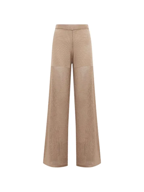 Blugirl open-knit wide-leg trousers Neutrals RA6046MA87RX0768