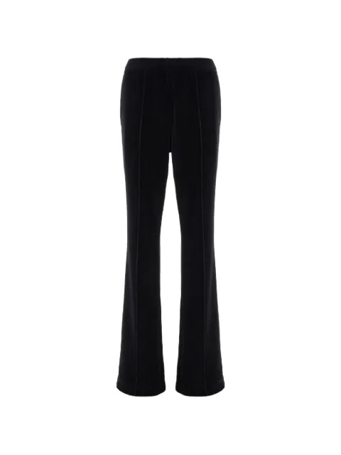 TOM FORD logo-embroidered velvet trousers Black PAJ180JEX154