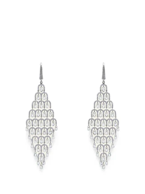 Jewels Aficionado diamond chandelier earrings Silver ROSECUTDIAMONDCHANDELIER