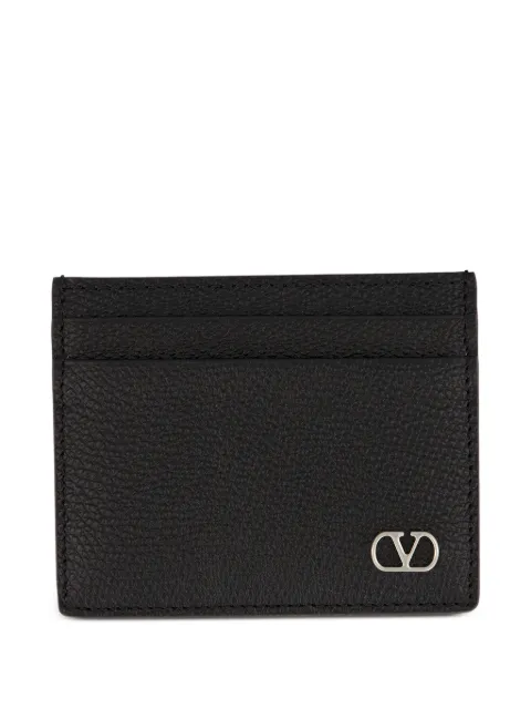 Valentino Garavani VLogo Signature grained cardholder Black 9Y2P0AP4UAG