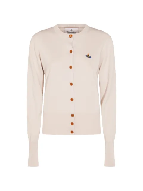 Vivienne Westwood Bea orb-embroidered cardigan Neutrals 1803002PY001V