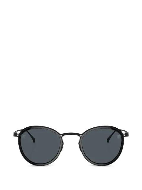 Giorgio Armani round-frame titanium sunglasses Black AR6148T3277