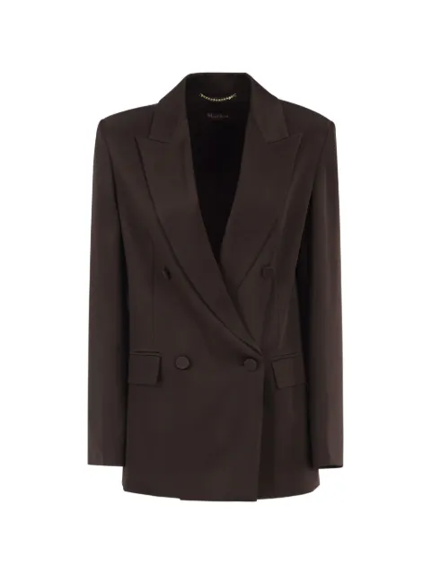 Max Mara double-breasted peak-lapel blazer Brown 2626046023600