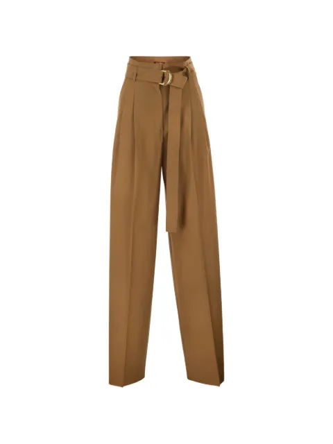 Max Mara belted wide-leg trousers Neutrals 2626136021600