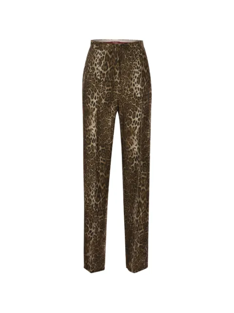 Max Mara printed silk trousers - brown Neutrals 2626136071600