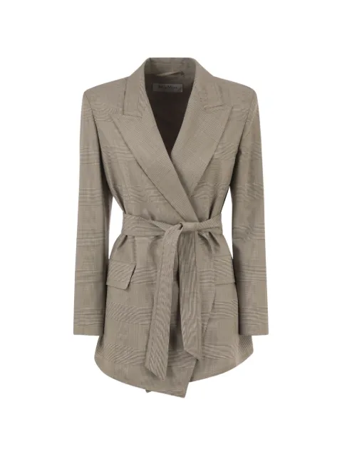 Max Mara Nasello Prince of Wales wool jacket Neutrals 2621046091600