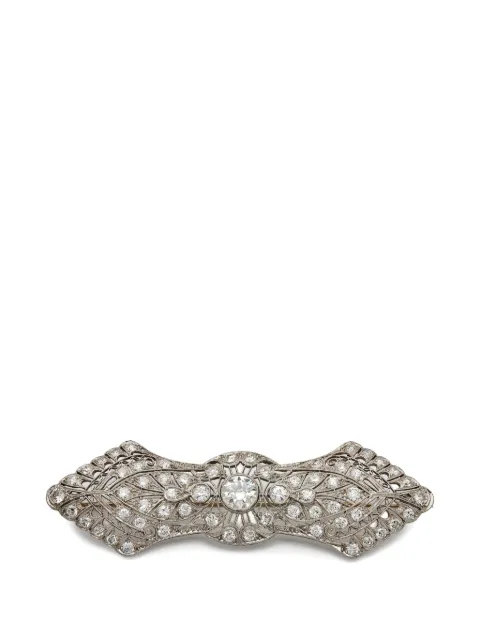 Jewels Aficionado diamond brooch Silver ANTIQUEWHITEDIAMONDBROOCH