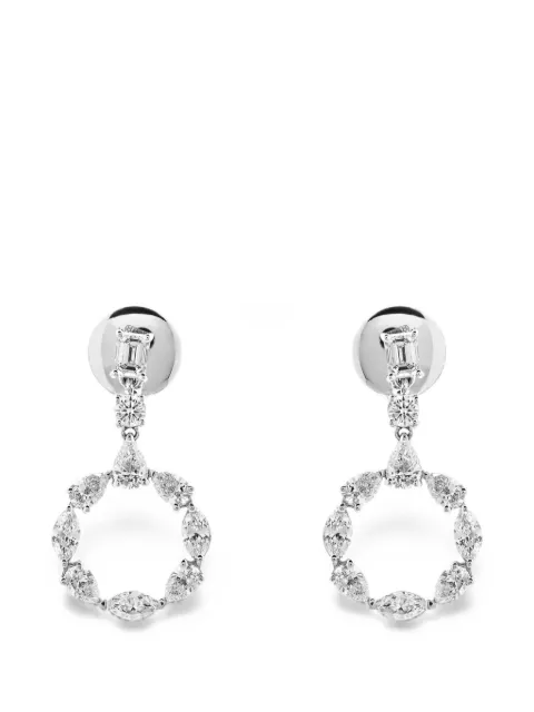 Jewels Aficionado diamond cut-out earrings Silver JF30774C3
